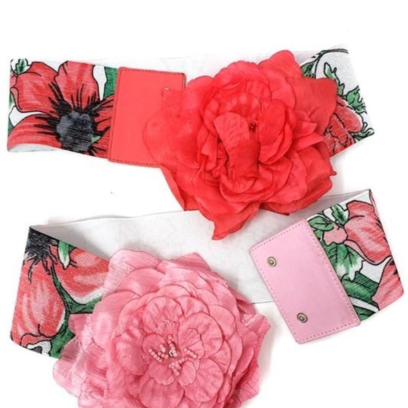 3D flower corset belt, women fashion - Picture 3 of 8